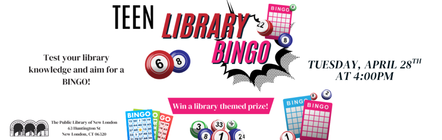 Teen Library Bingo 4/28 4PM