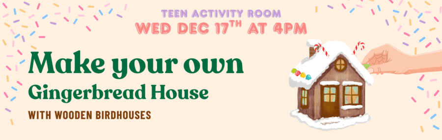 Wooden Gingerbread Houses December 17th 4pm