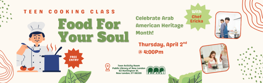 FFYS 4/2 Arab American Heritage Cooking Class 4PM Teen Room