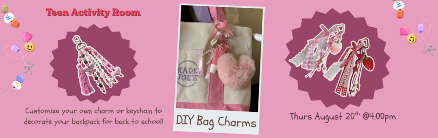 DIY Bag Charms 8.20 at 4pm