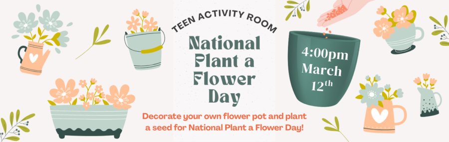 Teen Flower Pot Painting 3/12 @4pm