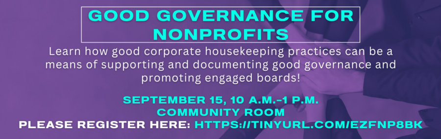 Good Governance For Nonprofits Banner