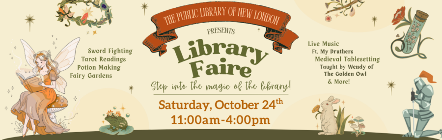 PLNL Library Renaissance Faire on Saturday October 24th from 11am-4pm - Free Event for All-Ages Featuring Vendors, Arts & Crafts, Live Music and Combat Demonstrations, and Medieval Activities!