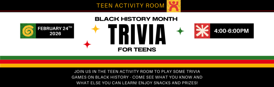 Black History Month Trivia 2/24 at 4pm