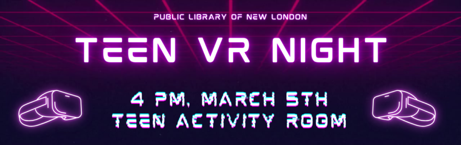 Teen VR Night 3/5 at 4pm