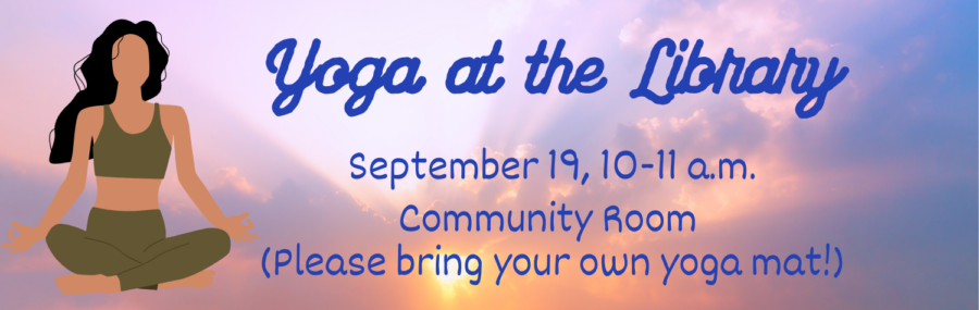Yoga at the Library Banner